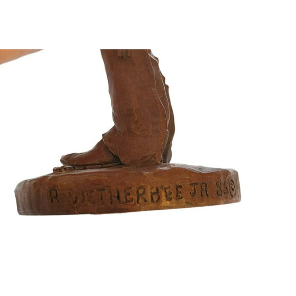 Woodcast Collectibles Cowboy Figure - R Wetherbee Jr 1986 - Picture 8 of 8